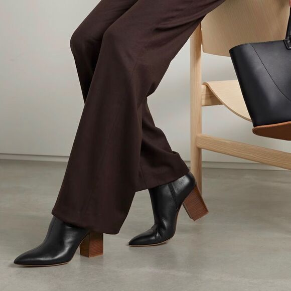 Gabriela Hearst Rio 75MM Leather Ankle Boots size 36.5 - Picture 3 of 15